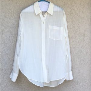 Free People white button down blouse